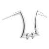 Harley Softail 16" Chrome Rise 2" Hanger Handlebar with Risers