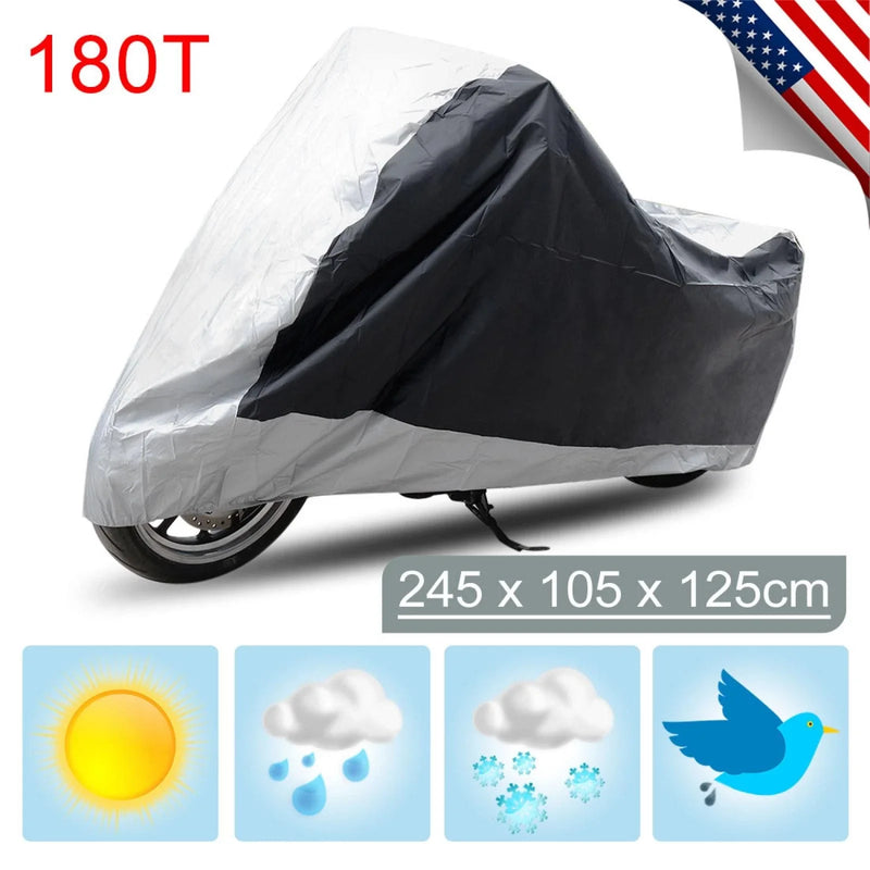 Motorcycles Cover / XL 190T Rain Dust Motorcycle Cover