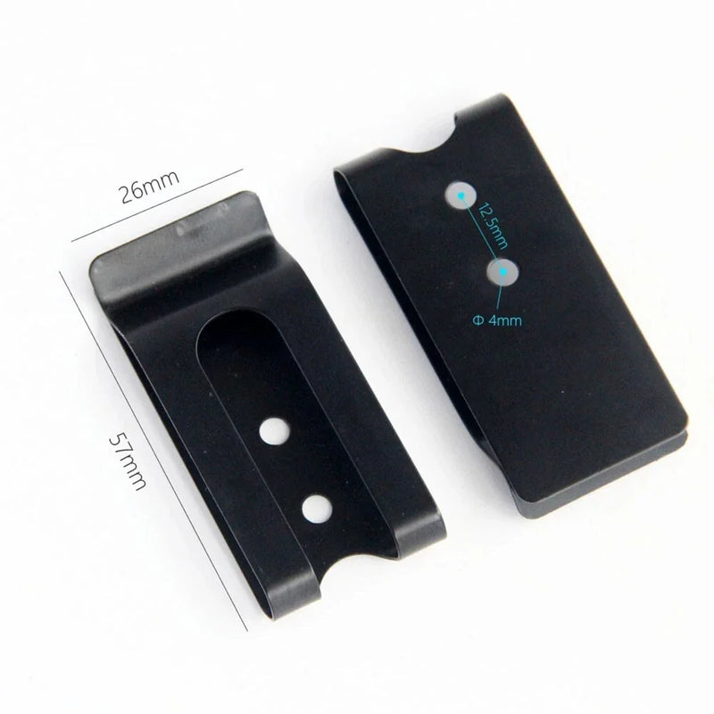 Vehicle Belt Clip Hook 2 x Flat Base Manganese Steel Accessories
