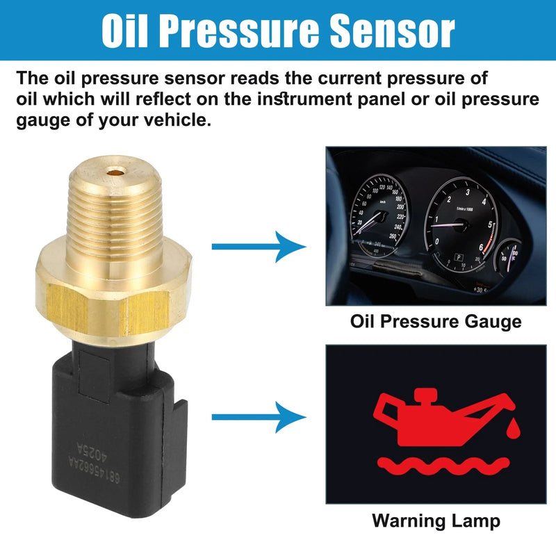 Dodge Dart 2.0L 2.4L Engine Oil Pressure Sensor (2013-2016)