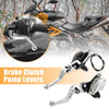 7 / 8" 22mm Motorcycle Handlebar Silver Tone 1 Pair Brake Clutch Pump Lever