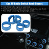 Dodge Ram 1500 5 x Blue AC Radio Switch Knob Covers (2018-2020)