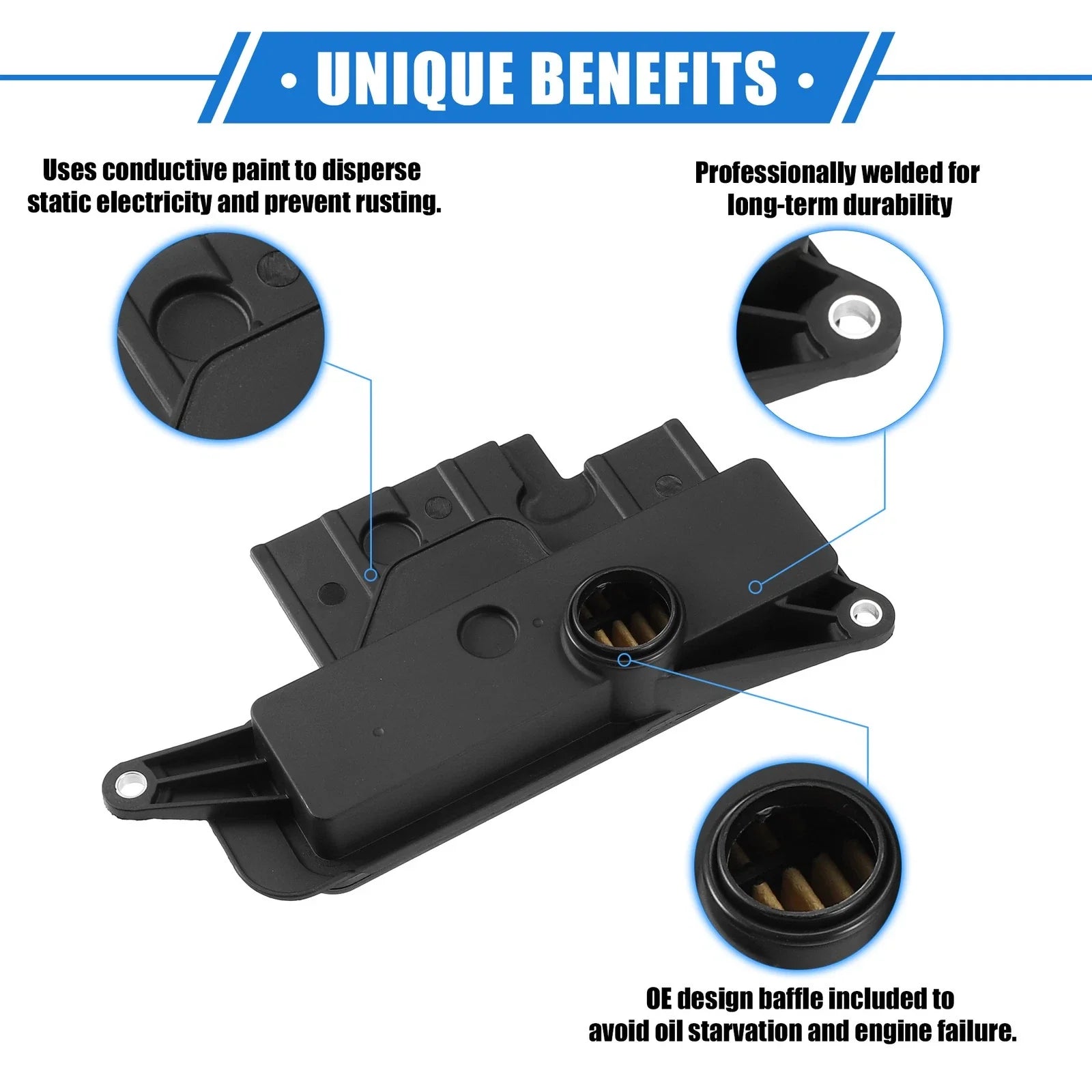 Transmission Filter Kit for Scion TC 2011-2016 Plastic Black with Gasket