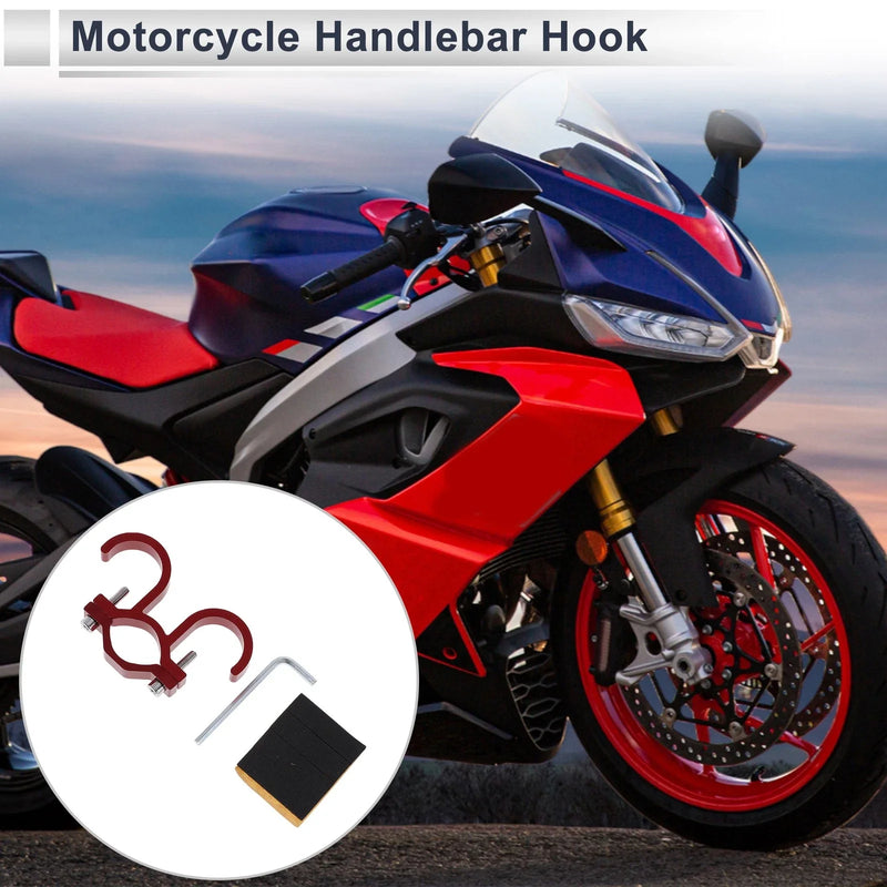 Make Model Arc Aluminum Motorcycle Hanging Hook Hexagon Wrench Gasket Red