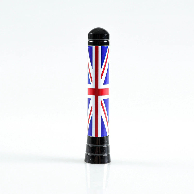 Mini Cooper Red Union Jack & Black Chrome Radio Antenna (2001-2017)