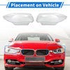 BMW 120i Headlight Lens Covers Front Left Right