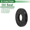 Vehicle Oil Seal / 30x75x12mm / Rotary Shaft Seal NBR Black
