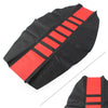 Honda, Yamaha, Suzuki Red Pro Ribbed Rubber Gripper Soft Seat Cover