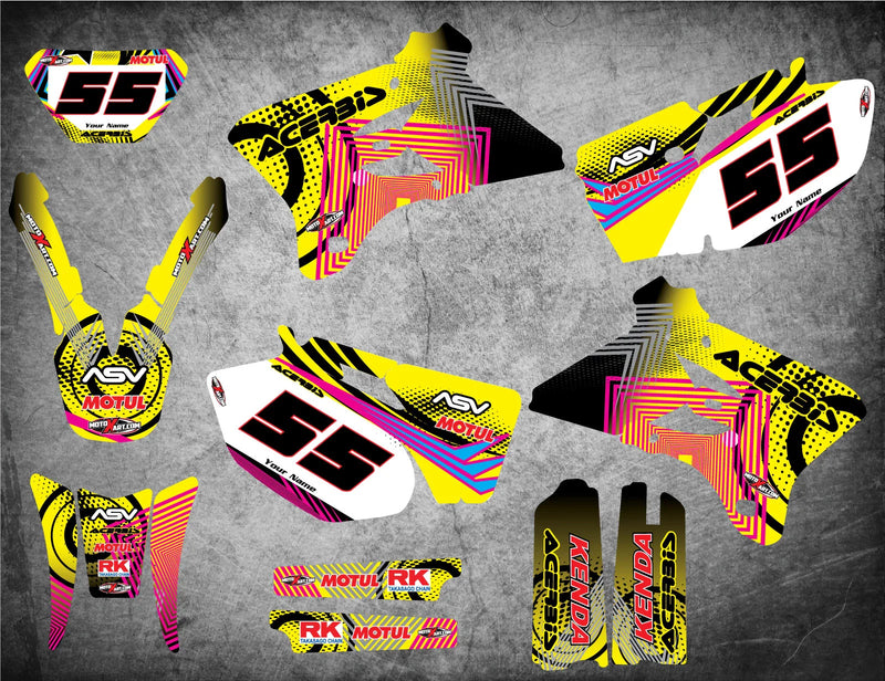Yamaha WR 450 F (2003-2004) - NEON Style Stickers Decals Graphics Kit