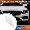 Mercedes-Benz C250 C350 (2012-2015) White Front Bumper Tow Hook Cap