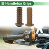 Motorcycle Hand Grips Cover Kit 25mm TPU Coffee