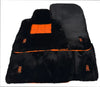 Rolls Royce Ghost Series I - Orange Leather Sheepskin Car Floor Mats