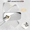 Harley Softail Sportster Chrome Rectangle Motorcycle Side Rear Mirrors