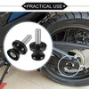Make Model 2 x Motorbike Swingarm Spools 10mm CNC Swing Arm Sliders Stand Black