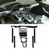 3 Series E46 3D Carbon Fiber Interior Dash Wrap Trim Stickers (1998–2005)