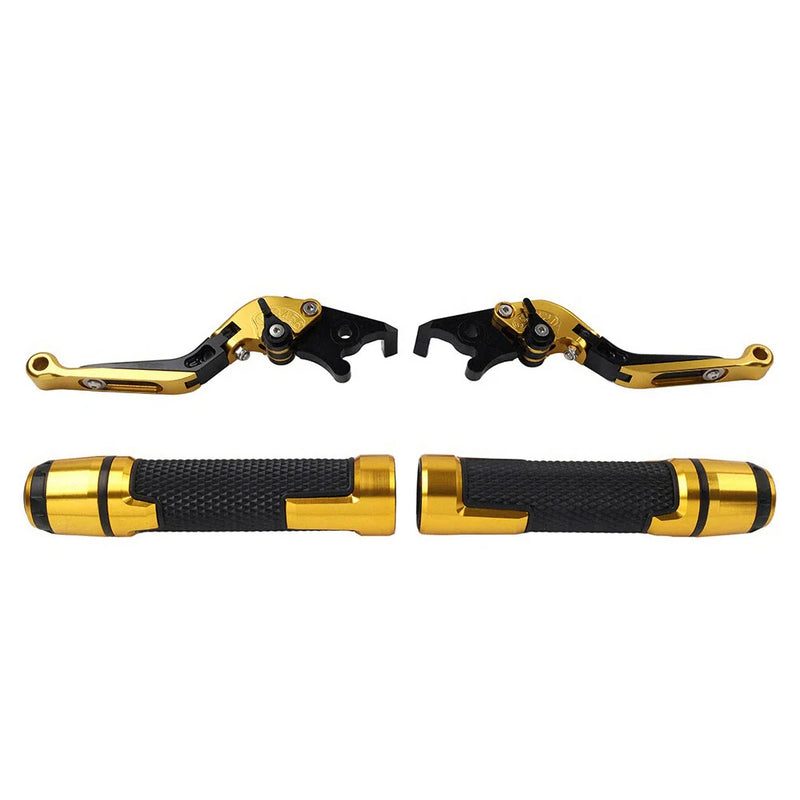Suzuki GSXS125 Gold Extendable Brake Clutch Levers & Handlebar Grips