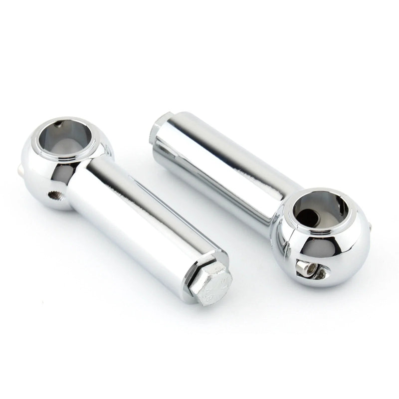 Harley Davidson 4" Chrome Handlebar Riser Clamp Kit