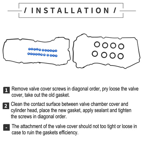 Ford Edge, Flex, Mazda 6, CX-9, Lincoln Valve Cover Gasket (2007-2019)