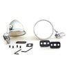 Left / Right Universal Fit 4" Chrome Convex Door and Fender Mirrors