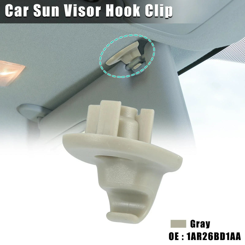 Dodge Nitro Gray Plastic Sun Visor Hook Clip (2007-2011)