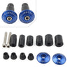 Dirt Bike Motor Blue 7/8" Handlebar End Weights Grips Cap Plugs