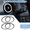 Toyota Tacoma (2016-2024) Aluminum Black 4 x AC Vent Ring Cover Trim
