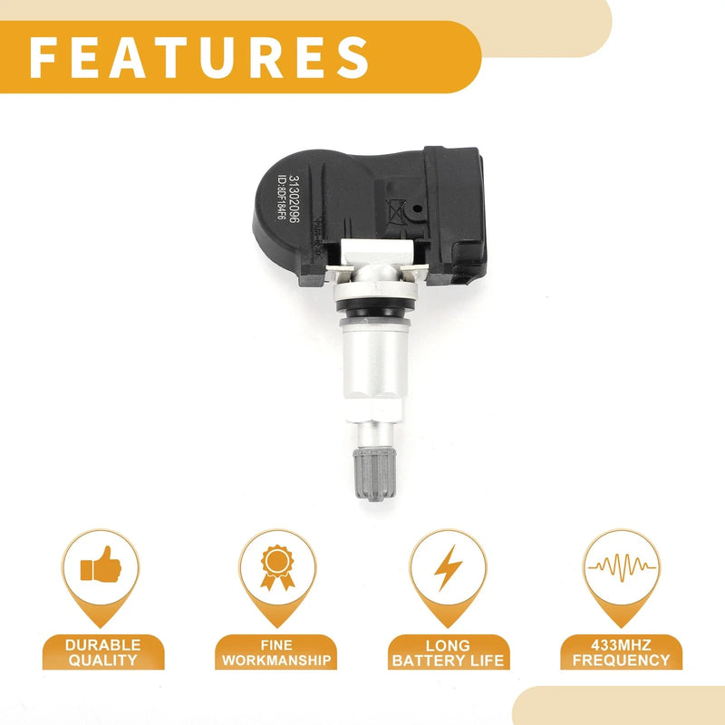Volvo S60 (2011-2018) 1 x Pc Tire Pressure Sensor 433MHz