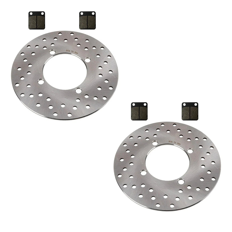 Suzuki Vinson 500 4x4 2 x Front Brake Rotors & Severe Duty Pads (2002–2007)