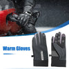 Motorcycle Cycling Sporting Pair Riding Warm Gloves Liners Deep Gray