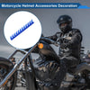 Motorcycle Helmet Decoration / 1 Set / Blue Plastic PU Glue