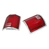 Chevrolet C10 C20 C30, GMC C15 C25 Tail Light Lens with Chrome Bezel (1973-1987)