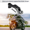 Motorcycle Hanging Hook Titanium Tone Crooked Flat Handle with Hook