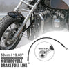 Make Model 50cm / 10mm / Motorcycle Braided Brake Clutch Hoses Black