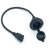 Outdoor RV 15A 125V Shore Power Receptor Rear Cover with 14AWG Wire