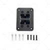 Dual Twin Aluminum Anderson Style Plug Flush Mount Plate Panel 50 Amp