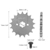 Motorcycle Chain 17T Front Engine Sprocket 17mm Titanium Tone