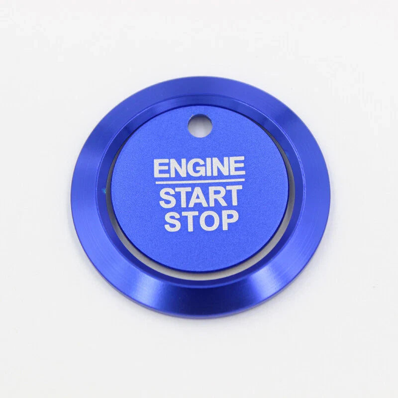 Ford F-150 2016-2018 Blue Push Engine Start Buttons Cover Sticker Trim Fit