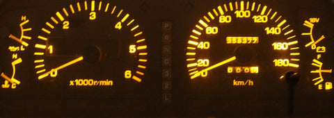 Toyota Landcruiser 80 Series Yellow LED Dash Instrument Cluster Light Kit