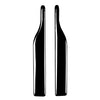 Black Universal Rearview Mirror Anti-Collision Trim Protector