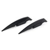 Universal Black Fairing Winglets Side Spoiler Deflector Air Wings - Pair