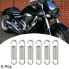 Motorcycle Spring 6 Pcs 43mm 1.69 Silver Tone Muffler Exhaust Pipe