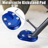 Honda 125 (2013-2023) - Blue Motorcycle Kickstand Plate Pad Set