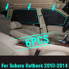 Subaru Outback Side Window Sunshade 6PCS (2010–2014)