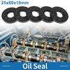 Oil Seal 25x60x10mm Black 5 Pcs Seal Ring Rotary Shaft Seal Nitrile Rubber