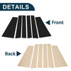 Toyota Sienna (2021-2023) Black 6 Pcs Door Pillar Window Trim