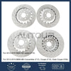 BMW F06 / F10 / F12 M5 / M6 2 x Front & Rear Drilled Disc Rotors (2010–2016)
