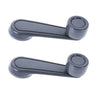 Toyota Landcruiser Hilux 2pc L/R Window Crank Grey