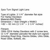 Travel Display Road King Glide Electra Flat Lens (2014-2023)