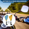 Motorcycle M8/M10 1 Set Rear View Mirrors Side Rearview Mirror Black Gold Tone