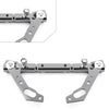 Motorcycle 7/8" CNC Silver Handlebar Balance Cross Bar Lever